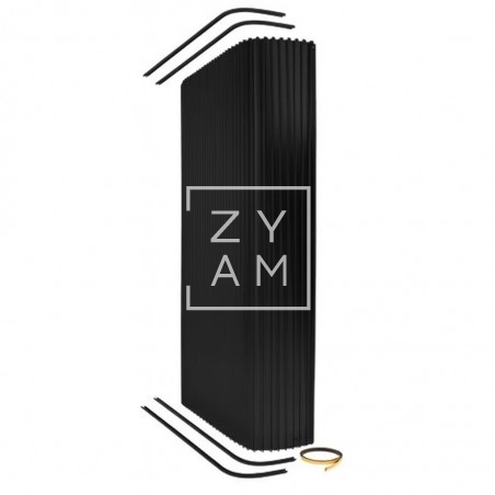 Kit Puerta Persiana Enrollable Baño Negro Mate Kit Puerta Persiana Enrollable Baño Negro Mate
