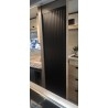 Kit Puerta Persiana Enrollable Baño Negro Mate Kit Puerta Persiana Enrollable Baño Negro Mate