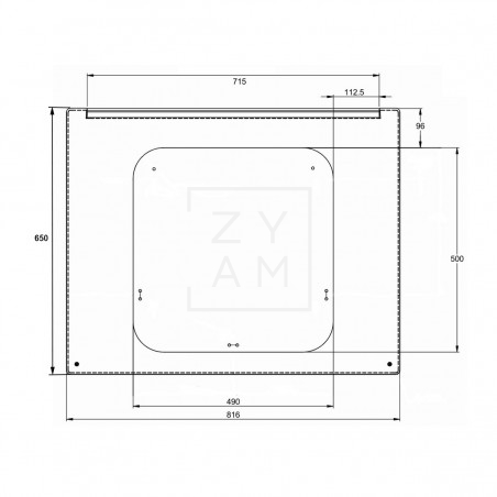 Ventana Polyplastic Ducato x250 Trasera 816X650 / 490x500 Ventana Polyplastic Ducato x250 Trasera 816X650 / 490x500
