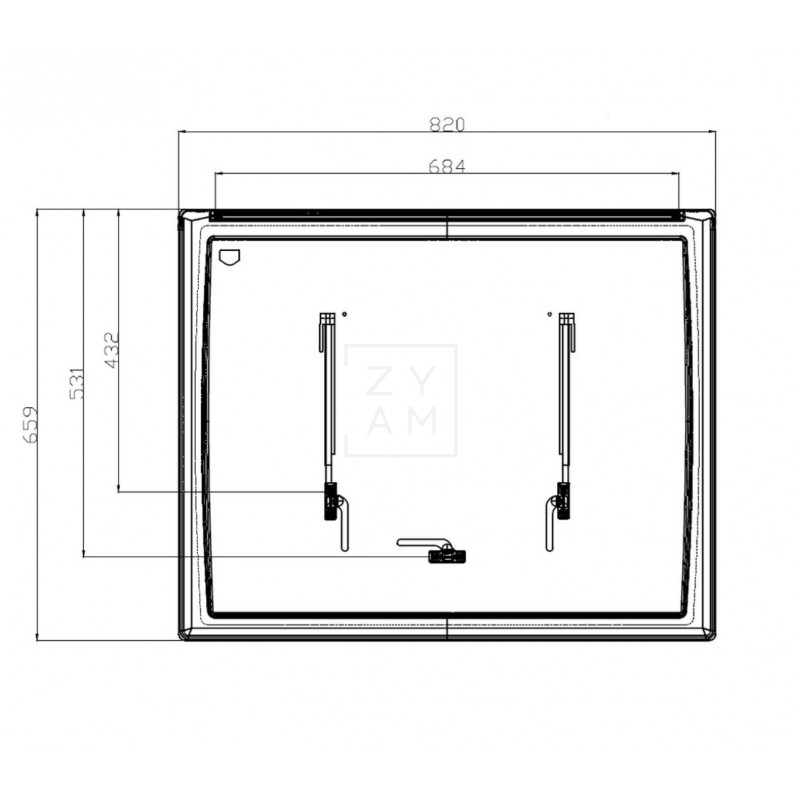 Ventana Trasera Abatible Plastoform Ducato