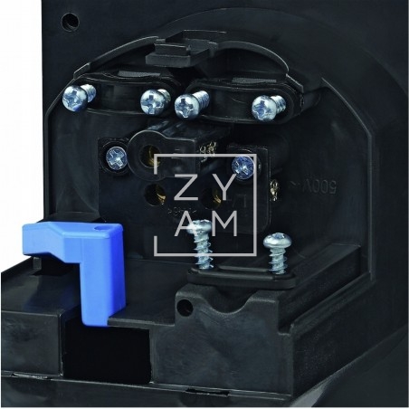Toma Exterior 220V Cuadrada CEE Negro Toma Exterior 220V Cuadrada CEE Negro