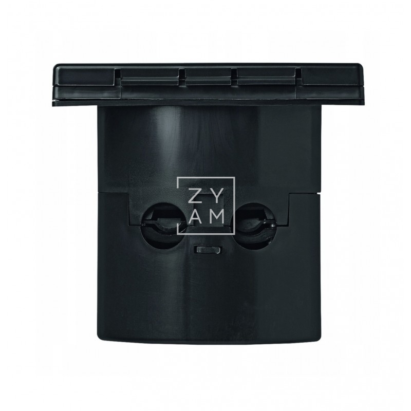 Toma Exterior 220V Cuadrada CEE Negro