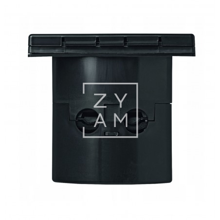 Toma Exterior 220V Cuadrada CEE Negro Toma Exterior 220V Cuadrada CEE Negro