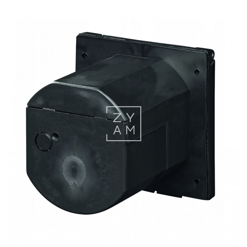 Toma Exterior 220V Cuadrada CEE Negro