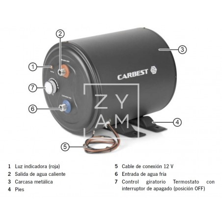 Termo CozyWater 8 Litros 12V Termo CozyWater 8 Litros 12V