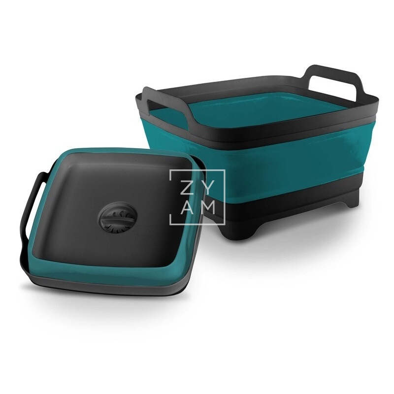 Lavabo Barreño Plegable de Silicona con Desagüe