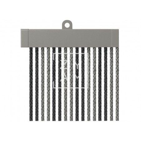 Cortina Cordon Negro/Plata 60X190 Cortina Cordon Negro/Plata 60X190