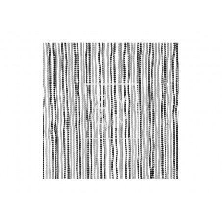 Cortina Cordon Negro/Plata 60X190 Cortina Cordon Negro/Plata 60X190