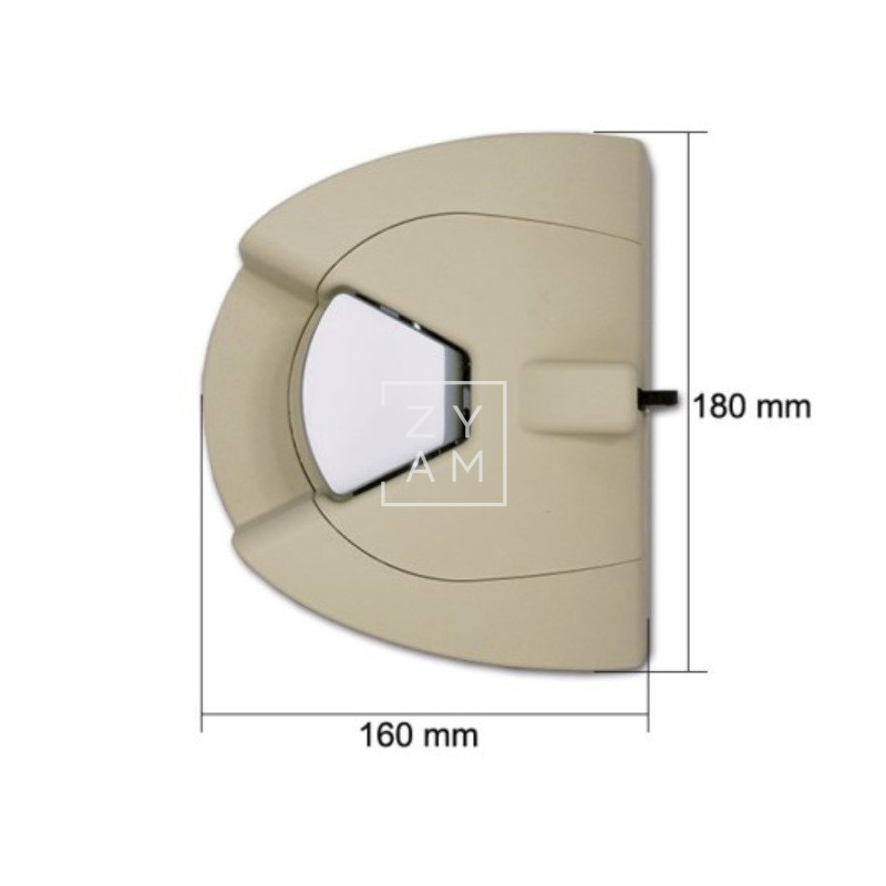Cerradura Interior Zamak Beige