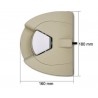 Cerradura Interior Zamak Beige