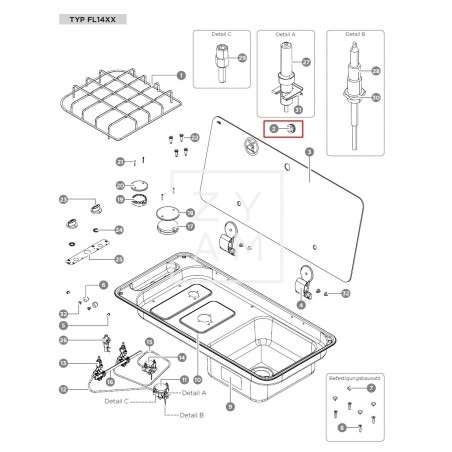 Goma Cristal Cocina Can