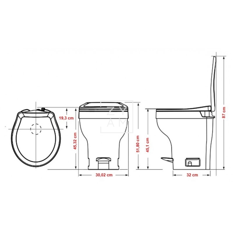 WC Thetford Aqua Magic VI Alto