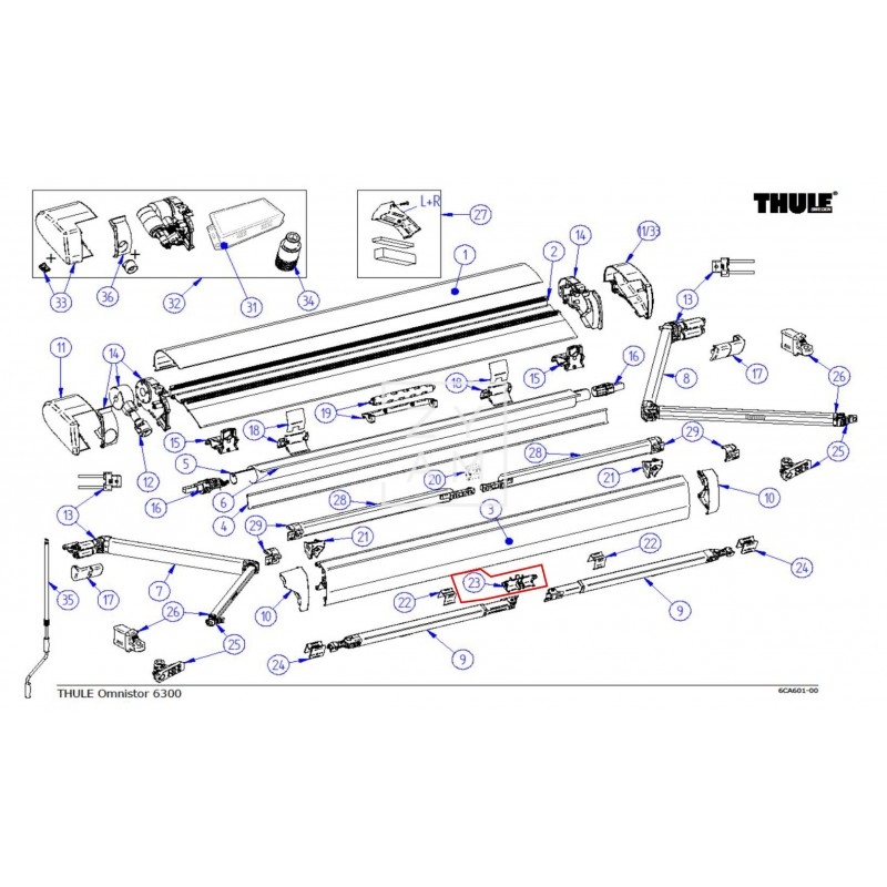 Soporte Central Thule 6300