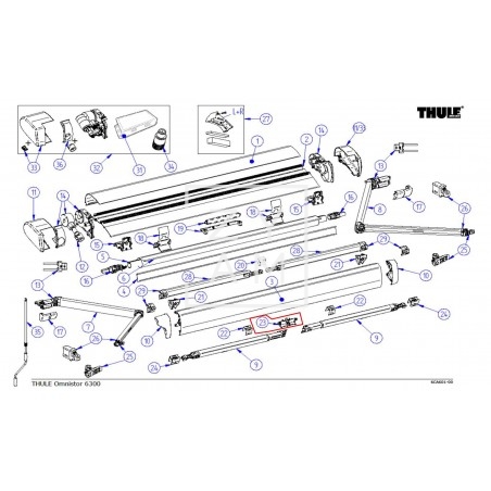 Soporte Central Thule 6300