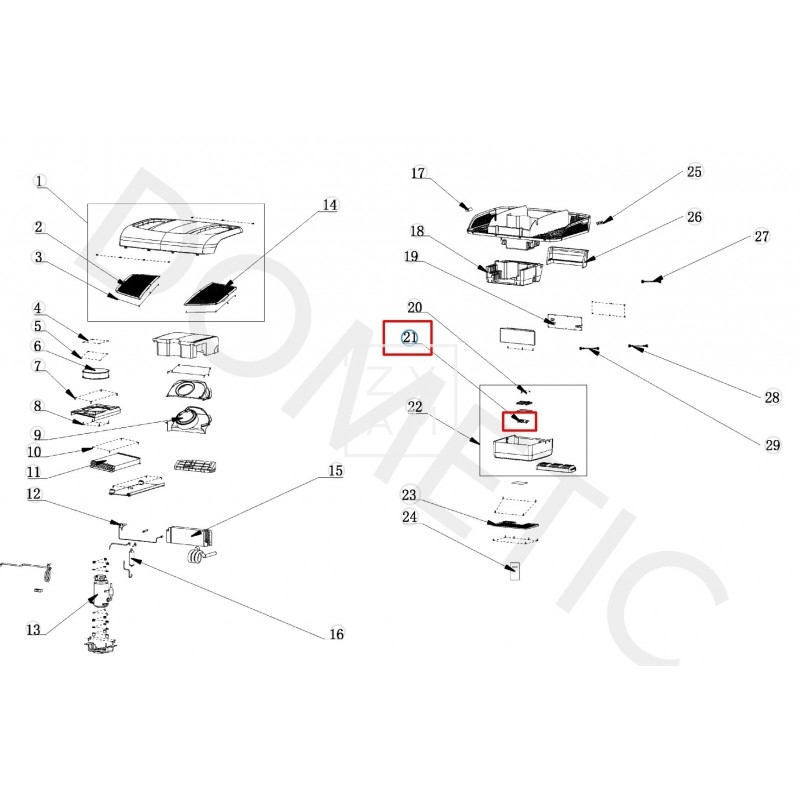 Placa Display RTX2000 Dometic