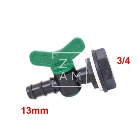 Válvula Mariposa 3/4 x 13 mm