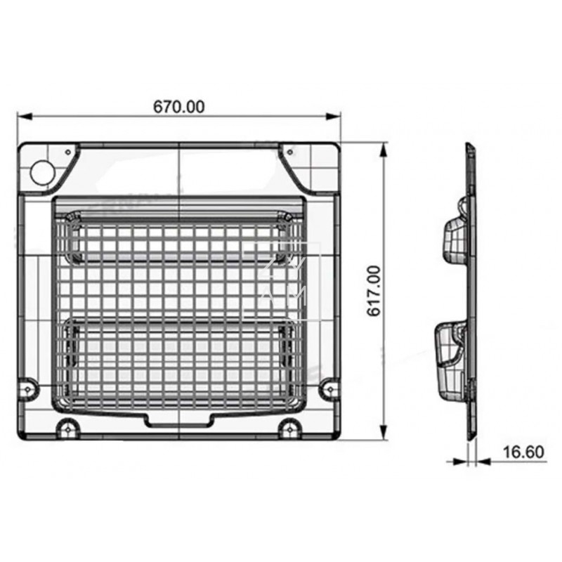 Panel Red Portaobjetos Ducato