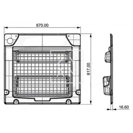 Panel Red Portaobjetos Ducato
