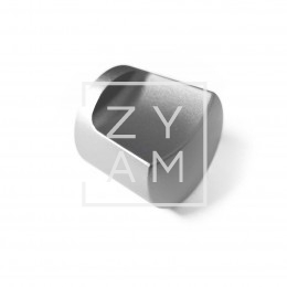 Pomo Cerradura Aseo Plata 7x7