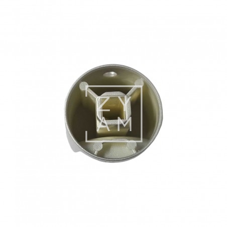 Pomo Cerradura Aseo Plata 7 x 7