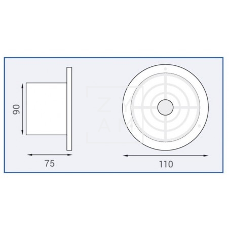 Extractor 12V 90 mm Lux