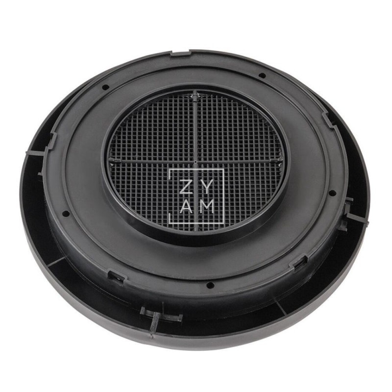 Aireador Circular Techo Negro 100