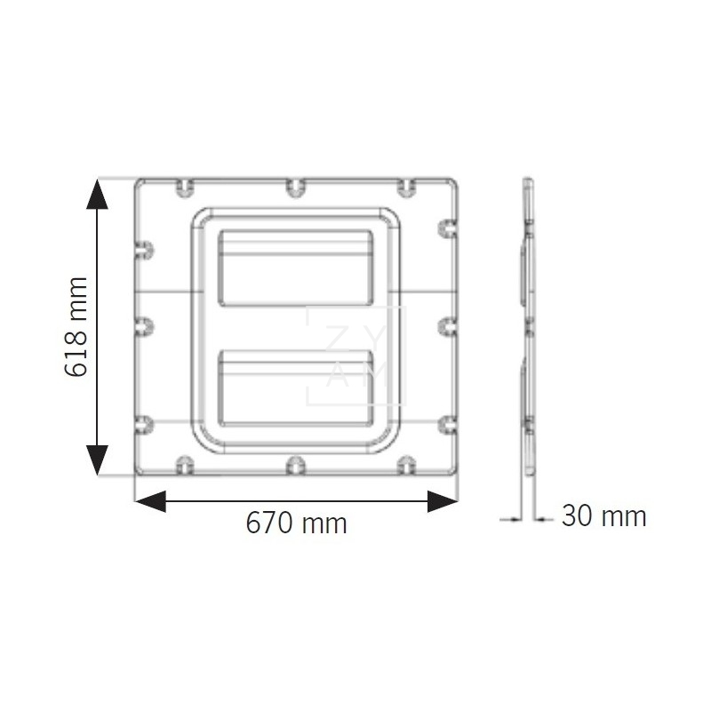 Panel Red Portaobjetos Ducato Derecho