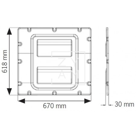 Panel Red Portaobjetos Ducato Derecho