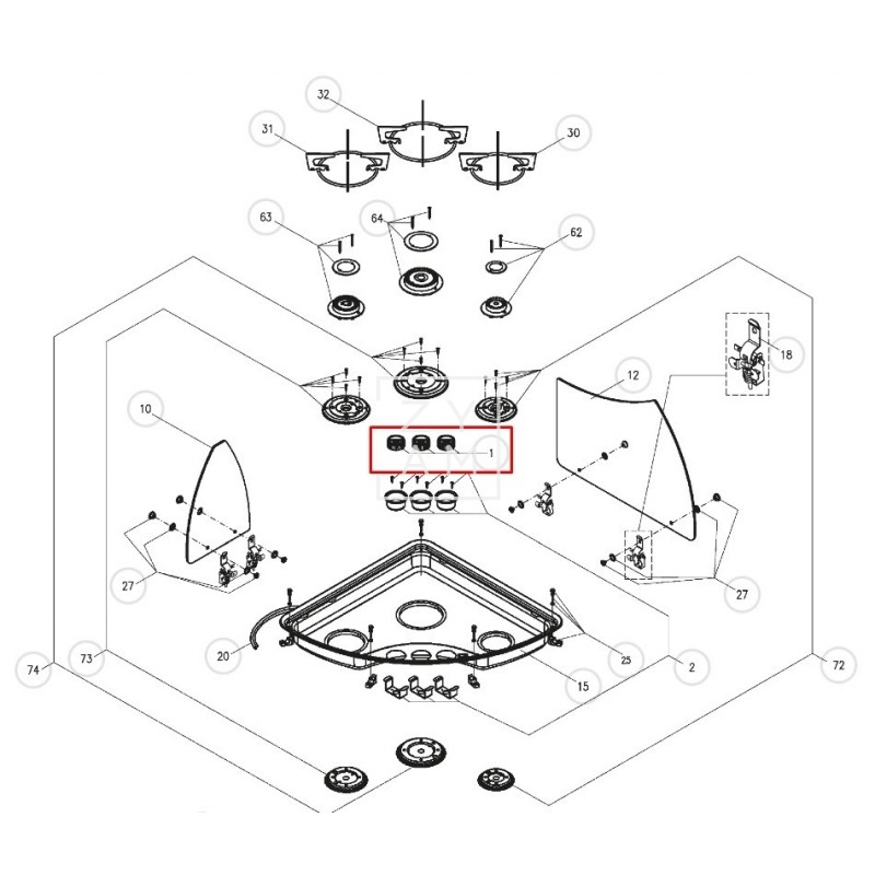 Kit Mandos Cocina Dometic Cramer Satinado 3 Unidades