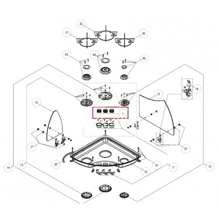 Kit Mandos Cocina Dometic Cramer Satinado 3 Unidades