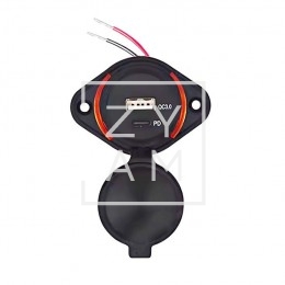 Toma USB Power PD y QC 12V Rombo