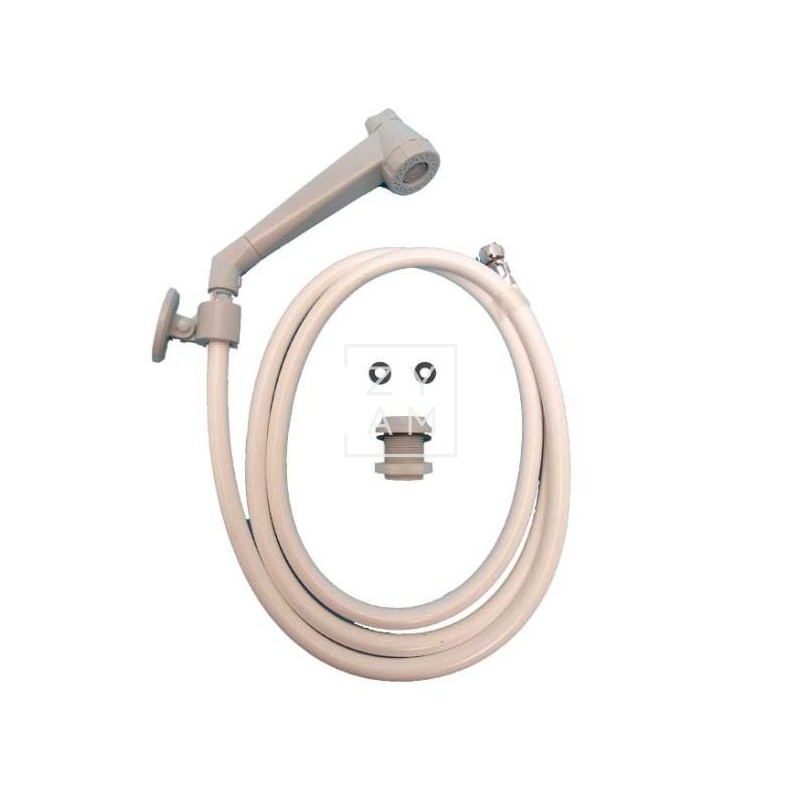 DUCHA CON FLEXO PB BLANCO