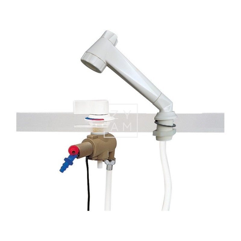 DUCHA CON FLEXO PB BLANCO