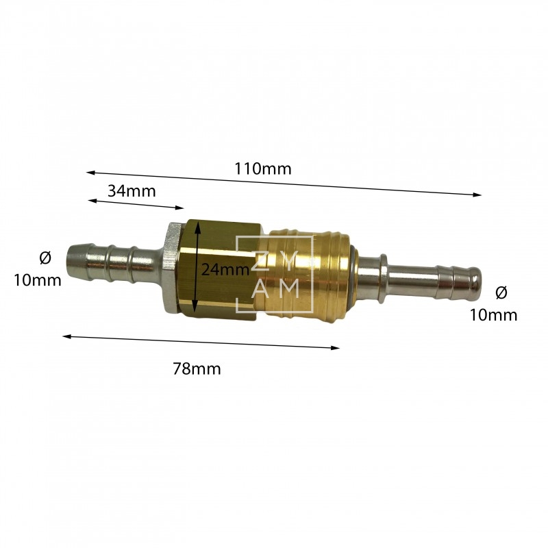 DUCHA TOMA RAPIDA LATON
