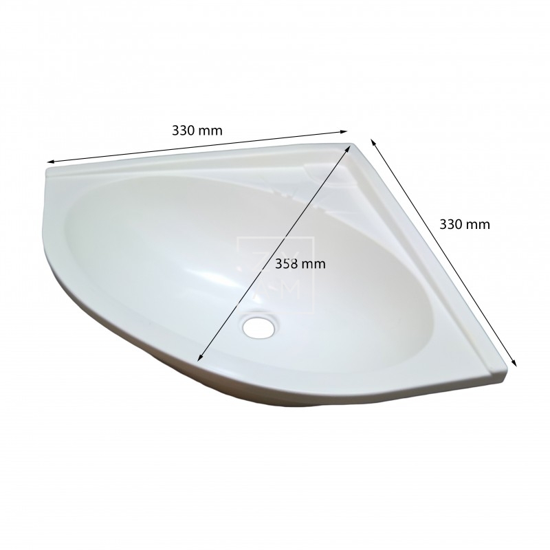 LAVABO RINCONERA 35X35 BLANCO