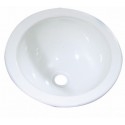 Lavabo Redondo 29x23x12 Blanco