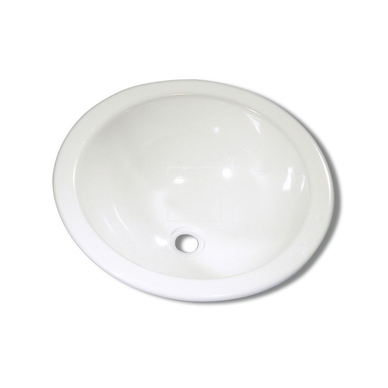 LAVABO REDONDO 36X30X14 BLANCO