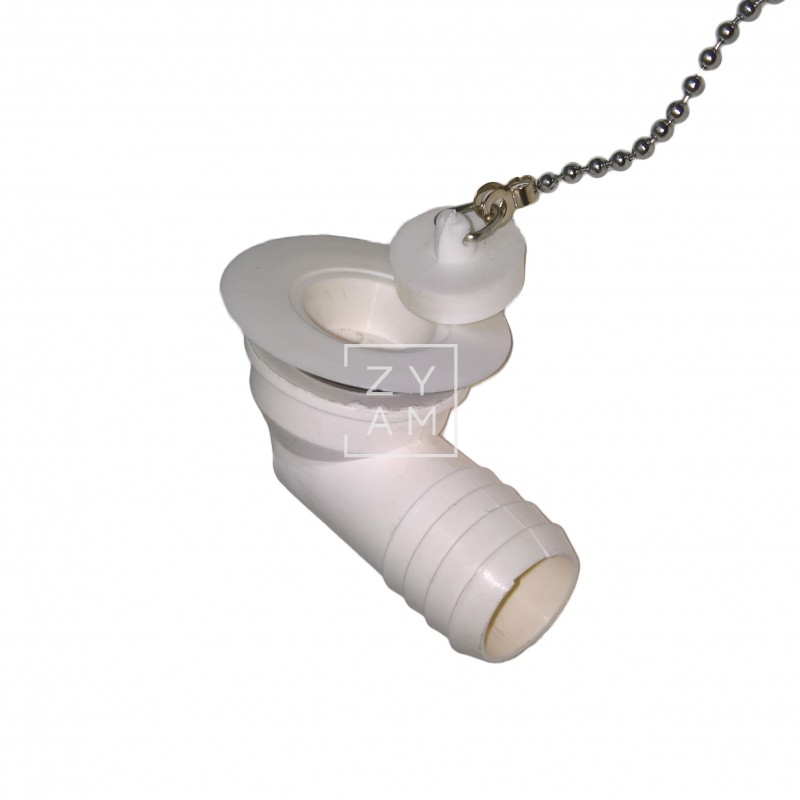 VALVULA DESAGÜE CODO 25MM