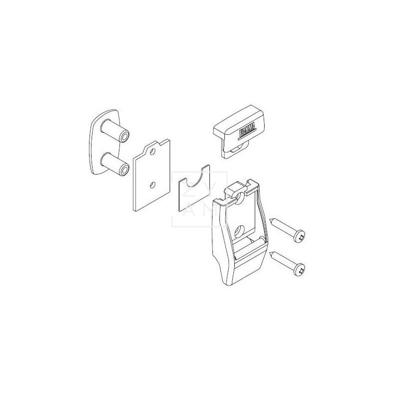 KIT SOPORTE PARED LATERAL FIAMMA ALUMINIO