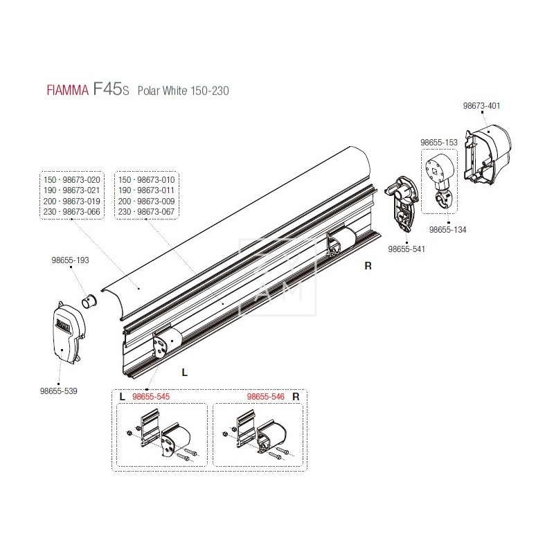 SHOCK ABSORBER F45S/F70 DERECHA 150-400