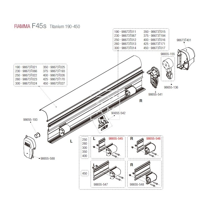 SHOCK ABSORBER F45S/F70 DERECHA 150-400