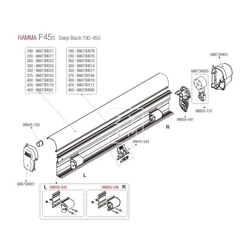 SHOCK ABSORBER F45S/F70 DERECHA 150-400