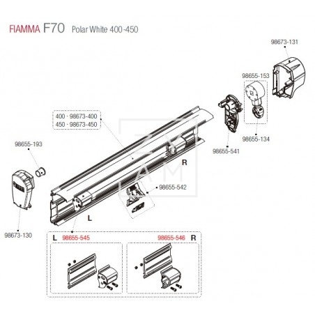 SHOCK ABSORBER F45S/F70 DERECHA 150-400