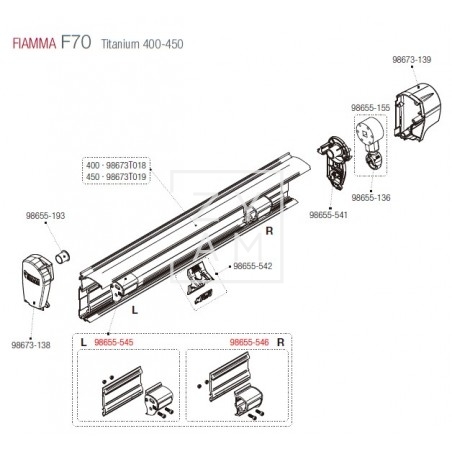 SHOCK ABSORBER F45S/F70 DERECHA 150-400