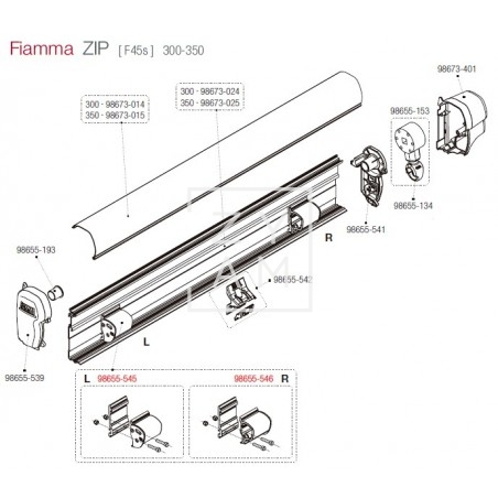 SHOCK ABSORBER F45S/F70 DERECHA 150-400