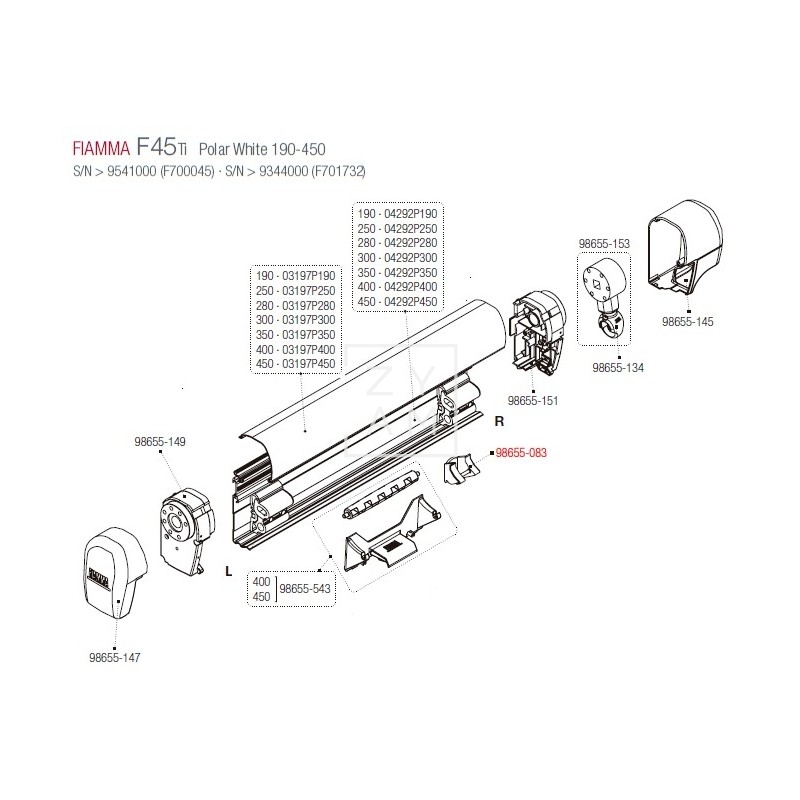 SOPORTE RAFTER CENTRAL F45TI / F1TI