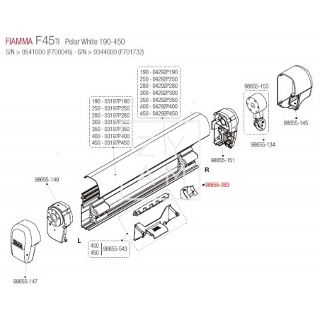 SOPORTE RAFTER CENTRAL F45TI / F1TI