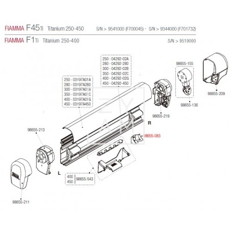 SOPORTE RAFTER CENTRAL F45TI / F1TI