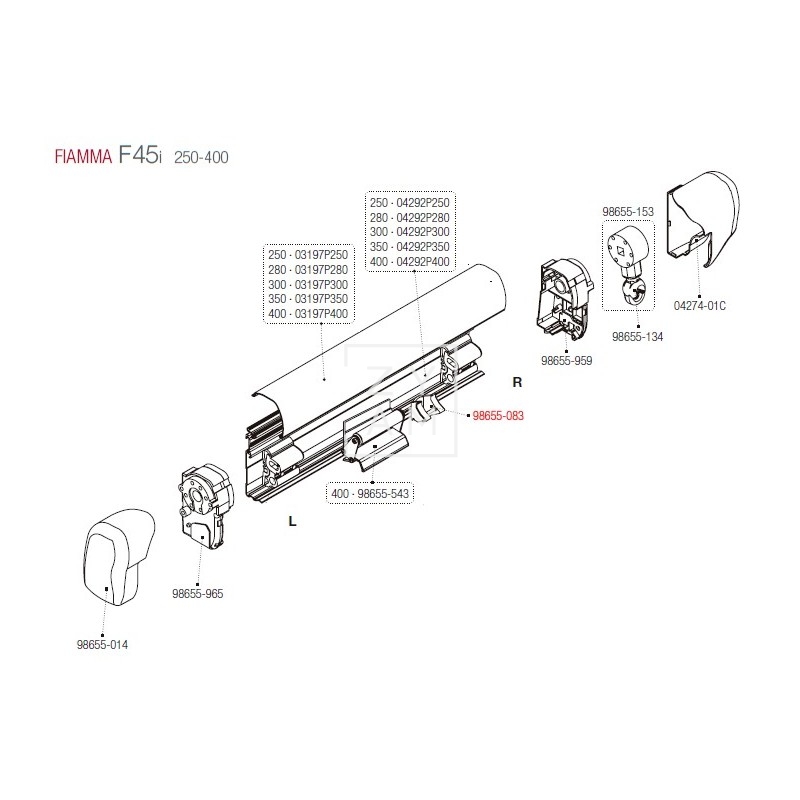 SOPORTE RAFTER CENTRAL F45TI / F1TI