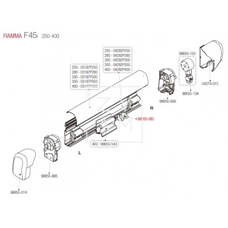 SOPORTE RAFTER CENTRAL F45TI / F1TI